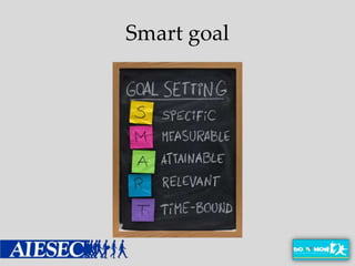 Smart goal
 