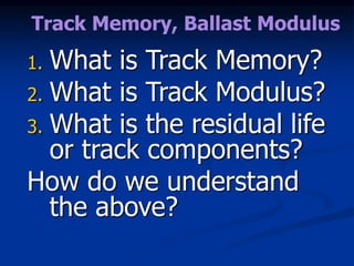 Planning track maintenance.ppt