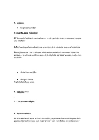 Planning triple kola