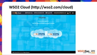 WSO2	
  Cloud	
  (hKp://wso2.com/cloud)	
  
 
