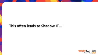 This	
  oAen	
  leads	
  to	
  Shadow	
  IT…	
  
 