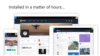 Installed in a matter of hours…
 