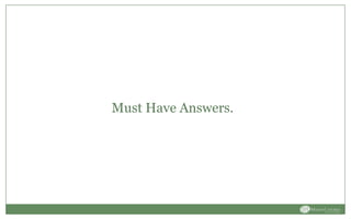 Must Have Answers.
 