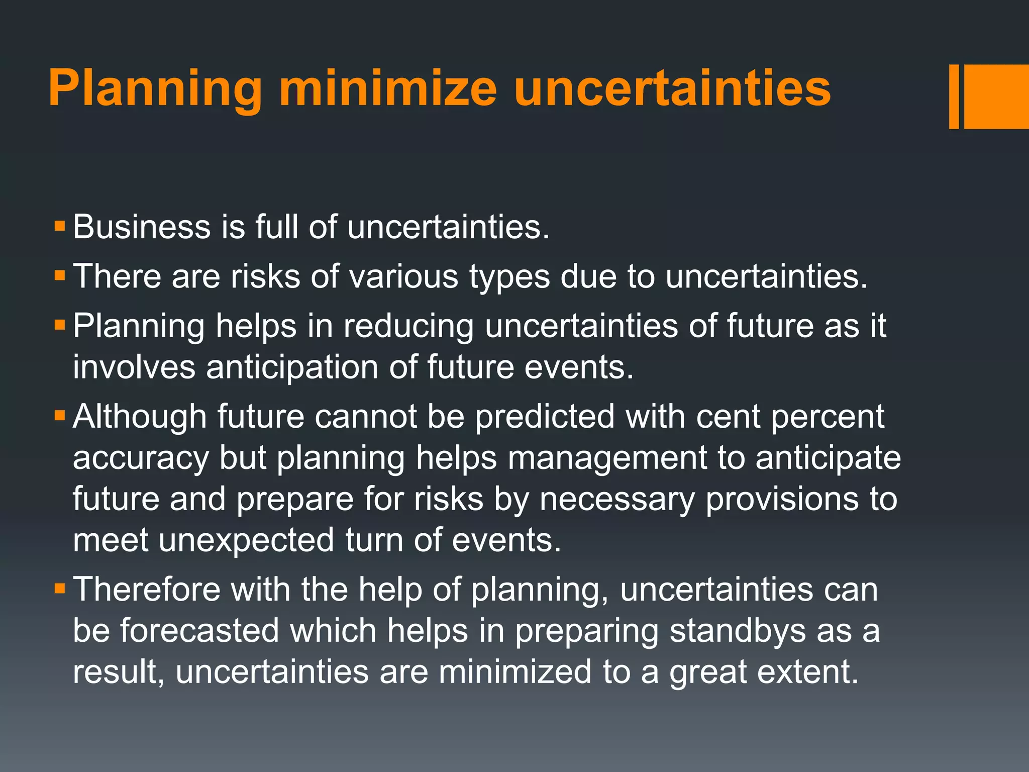 Plannning and Types of planning | PPTX