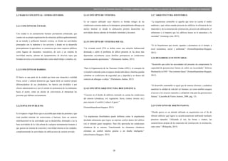 18
PROYECTO DE VIVIENDA SOCIAL Y REFORMA URBANA HABITACIONAL PARA LA LAGUNA DE SAN ANTONIO EN LA CIUDAD DE RIOBAMBA
2.3 MARCO CONCEPTUAL / OTROS ESTUDIOS:
2.3.1 CONCEPTO DE CIUDAD:
Una ciudad es un asentamiento humano permanente urbanizado, que
cuenta con su propia organización de estructura política-gubernamental,
de un tamaño y población bastante extensa, en donde sus actividades
principales son la industria o los servicios y donde no se desarrolla
principalmente la agricultura, se caracteriza por tener espacios públicos
como lugares de encuentro, recreativos, de ocio y un sistema de
movilidad interna; además de equipamientos de diversos tipos que
brindan servicios a la comunidad tales como salud trabajo y estudios, etc.
2.3.2 CONCEPTO DE BARRIO:
El barrio es una parte de la ciudad que tiene una situación o realidad
física, social y cultural distintivas que logran darle un carácter propio
diferenciándose de sus alrededores, los barrios son divididos o por
efectos administrativos o por el sentido de pertenencia de los habitantes
hacia el sector, como un núcleo de convivencia al interactuar las
personas que habitan cercanamente.
2.3.3 ESPACIOS PUBLICOS:
Es el espacio o lugar físico que es accesible para todas las personas y que
estas puedan transitar sin restricciones o barreras, tiene un carácter
multifuncional en las actividades que se desarrollan, destinado a ser la
base actividades de la vida urbana de cualquier asentamiento humano y
que genera un sistema de conexión y movilidad interna en las ciudades,
complementando las actividades de edificaciones de carácter privado.
2.3.4 CONCEPTO DE VIVIENDA:
Es un espacio edificado cuyo objetivo es brindar refugio de las
condiciones externas dadas en la intemperie, principalmente alberga a un
núcleo familiar en donde la edificación permite desarrollar sus
actividades diarias además de brindarle intimidad y descanso.
2.3.5 CONCEPTO DE VIVIENDA SOCIAL:
“La vivienda social (VS) se define como una solución habitacional
destinada a cubrir el problema de déficit presente en las áreas más
deprimidas socialmente cuyas familias permanecen en condiciones
económicamente apremiantes.” (Parlamento Andino, 2015)
“Para la Organización de las Naciones Unidas (ONU), el concepto de
vivienda lo entiende como el espacio donde individuos o familias pueden
cohabitar en condiciones de seguridad, paz y dignidad y no dentro del
contexto de albergue o cobijo.” (Parlamento Andino, 2015)
2.3.6 CONCEPTO ARQUITECTURA BIOCLIMÁTICA:
“Consiste en el diseño de edificios teniendo en cuenta las condiciones
del entorno (climáticas, sol, vegetación, lluvia, vientos, terreno, etc.)
para mejorar el confort y reducir el gasto.”
(Sostenibleperdona.blogspot, 2015)
“La arquitectura bioclimática puede definirse como la arquitectura
diseñada sabiamente para lograr un máximo confort dentro del edificio
con el mínimo gasto energético. Para ello aprovecha las condiciones
climáticas de su entorno, Transformado los elementos climáticos
extremos en confort interno gracias a un diseño inteligente.”
(abioclimatica.blogspot, 2015)
2.3.7 ARQUITECTURA SOSTENIBLE:
“La arquitectura sostenible es aquella que tiene en cuenta el medio
ambiente y que valora cuando proyecta los edificios la eficiencia de los
materiales y de la estructura de construcción, procesos de edificación, el
urbanismo y el impacto que los edificios tienen en la naturaleza y la
sociedad.” (twenergy.com, 2015)
“Es la Arquitectura que resiste, aguanta y permanece en el tiempo, a
nivel económico, social y ambiental.” (Sostenibleperdona.blogspot,
2015)
2.3.8 DESARROLLO SUSTENTABLE:
“Desarrollo que cubre las necesidades del presente sin comprometer la
capacidad de generaciones futuras de cubrir sus necesidades” Informe
Brutland de la ONU “Our common future” (Sostenibleperdona.blogspot,
2015)
“El desarrollo sustentable es aquel que de manera eficiente y cuidadosa
mantiene la calidad de vida del ser humano, asi como también asegura
el acceso a los recursos naturales y calidad de vida para las generaciones
futuras.” (Lacomba & Varios Autores, 2008, pág. 15)
2.3.9 CONCEPTO DE DISEÑO PASIVO:
“Diseño pasivo es un método utilizado en arquitectura con el fin de
obtener edificios que logren su acondicionamiento ambiental mediante
procesos naturales. Utilizando el son, las brisas y vientos, las
características propias de los materiales de construcción, la orientación,
entre otras.” (Wikipedia, 2015)
 
