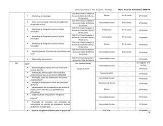 Plano De Actividades 2008 2009