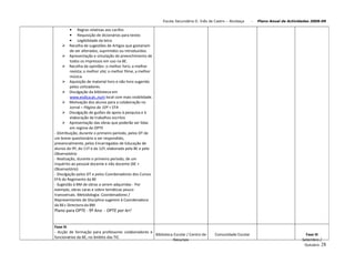 Plano De Actividades 2008 2009