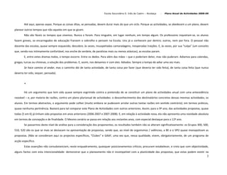 Plano De Actividades 2008 2009