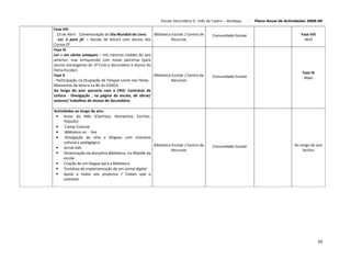 Plano De Actividades 2008 2009