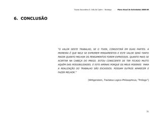 Plano De Actividades 2008 2009