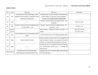 Plano De Actividades 2008 2009