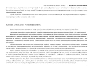 Plano De Actividades 2008 2009