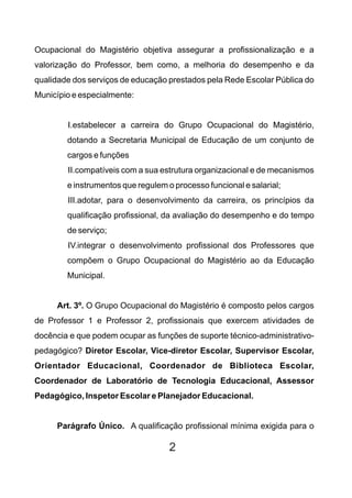 Plano De Cargos E Carreira