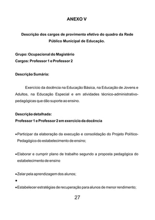 Plano De Cargos E Carreira