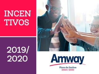 INCEN
TIVOS
2019/
2020
Plano de Ganhos
2019 / 2020
 
