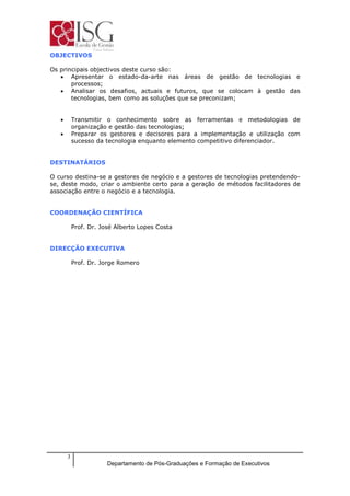 Plano De Estudos It Governance