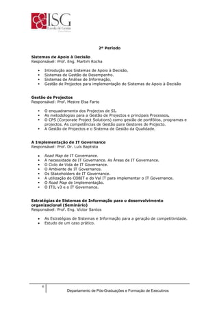 Plano De Estudos It Governance