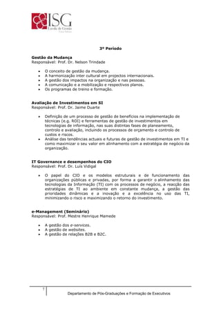 Plano De Estudos It Governance