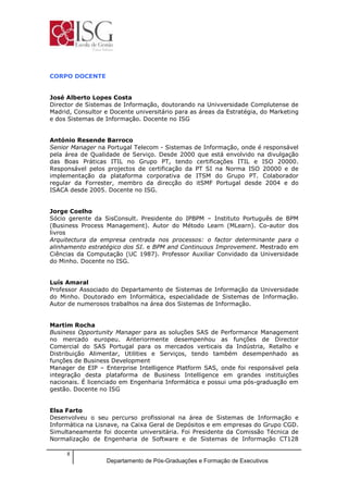 Plano De Estudos It Governance