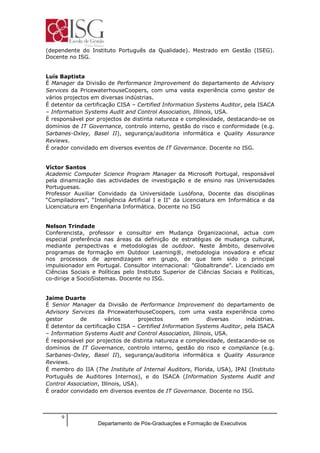 Plano De Estudos It Governance