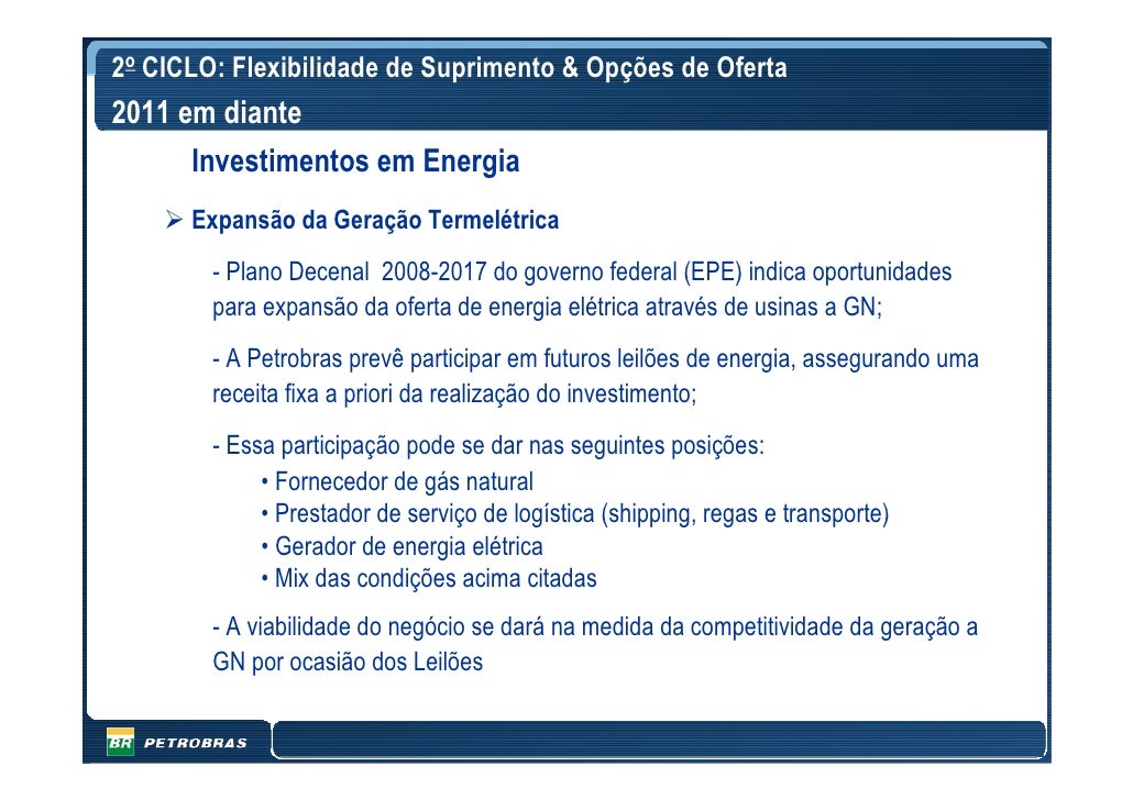 Plano de negocios petrobras