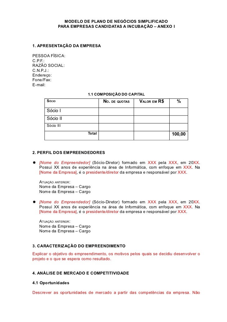Plano de negocios hydrometeorology