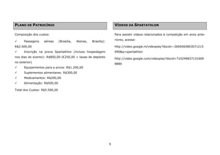 Plano De PatrocíNio Henrique Jacob