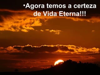 http://joelbarbosa.blogspot.com

•Agora temos a certeza
de Vida Eterna!!!

 