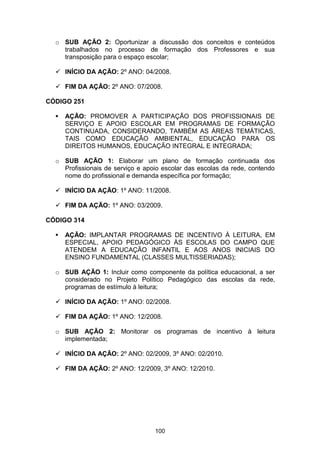 Plano Municipal de Educação