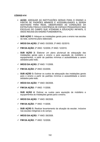 Plano Municipal de Educação