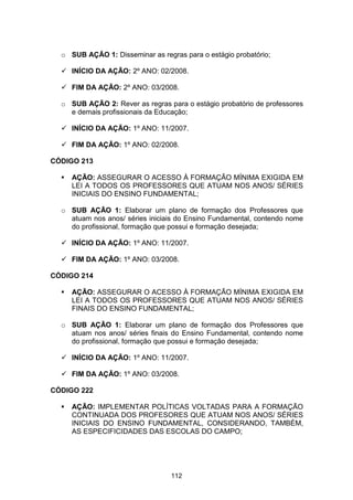 Plano Municipal de Educação