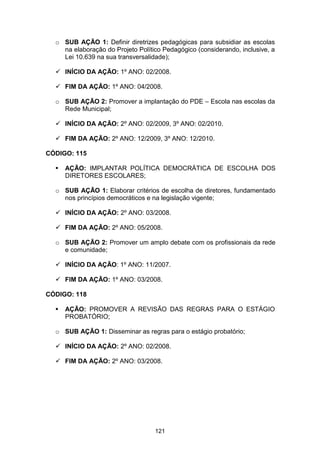 Plano Municipal de Educação