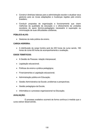 Plano Municipal de Educação