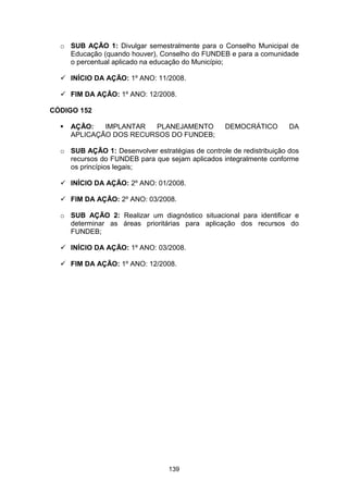 Plano Municipal de Educação