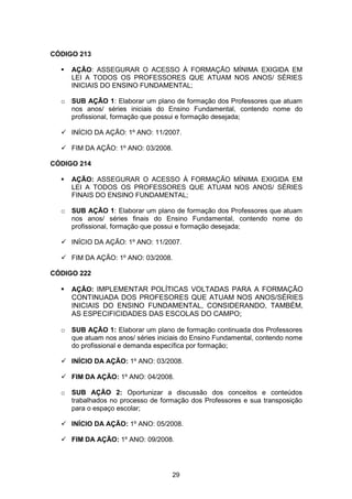 Plano Municipal de Educação