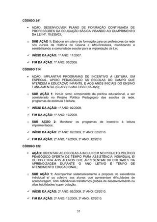 Plano Municipal de Educação