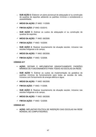 Plano Municipal de Educação