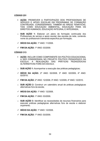 Plano Municipal de Educação