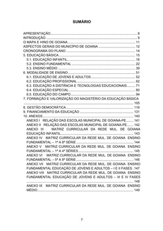 Plano Municipal de Educação