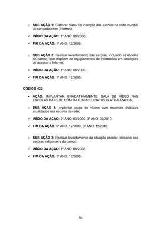 Plano Municipal de Educação