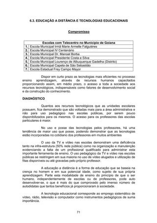 Plano Municipal de Educação