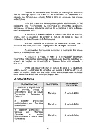 Plano Municipal de Educação