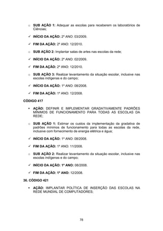 Plano Municipal de Educação