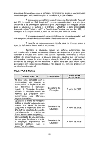 Plano Municipal de Educação