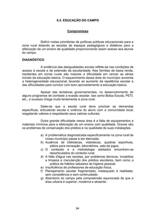 Plano Municipal de Educação