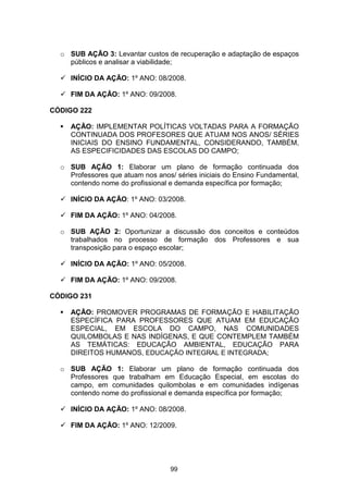 Plano Municipal de Educação