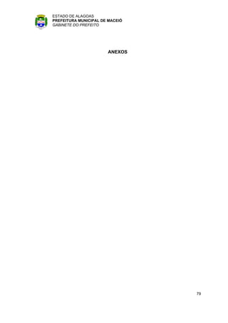 ESTADO DE ALAGOAS
PREFEITURA MUNICIPAL DE MACEIÓ
GABINETE DO PREFEITO




                       ANEXOS




                                 79
 