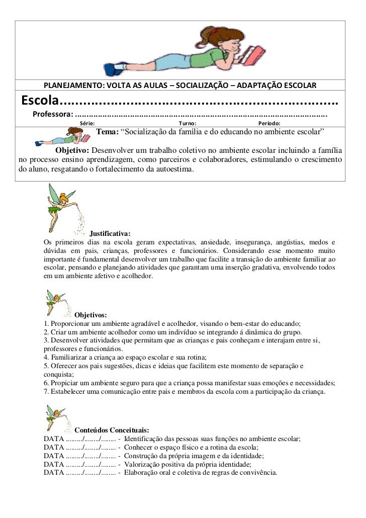 Plano de aula educação infantil inicio das aulas Plano de aula educação infantil inicio das aulas