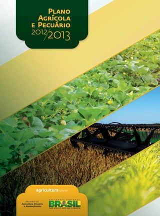 Plano agricola e pecuario 2012 e 2013 mapa