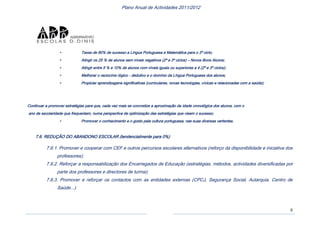 Plano anual actividades 2011 12